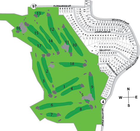 Fairway Hills Subdivision Map