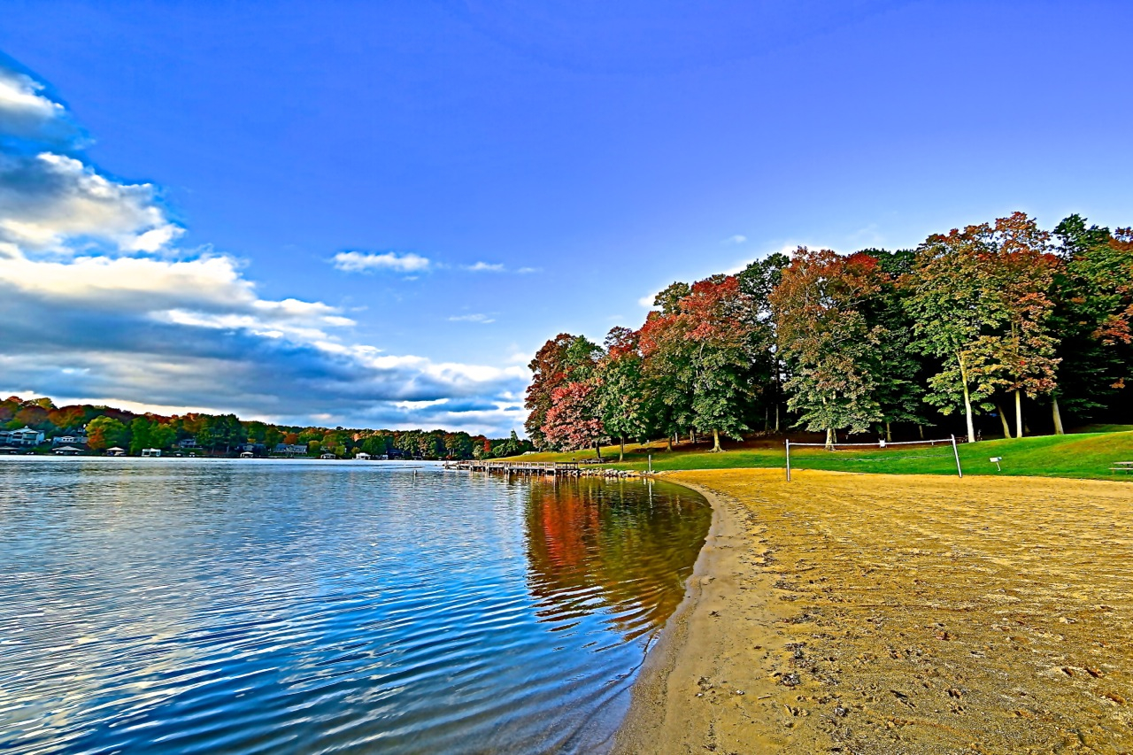 Apple Valley Lake Davis Beach Reflection Photo by Sam Miller