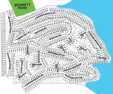 Lakeview Heights Map