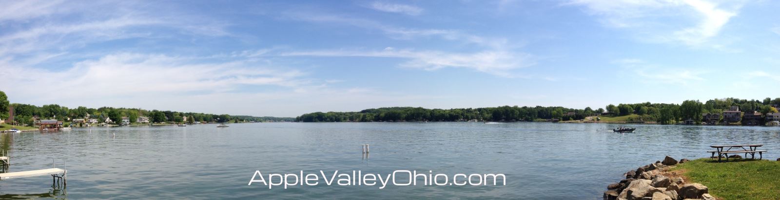 Panoramic Boating Photo taken on the Apple Valley Lake