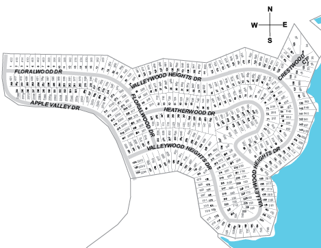 Valleywood Heights Map